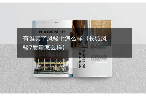 有谁买了风骏七怎么样（长城风骏7质量怎么样）